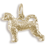 14K Gold Portuguese Water Dog Charm by Rembrandt Charms