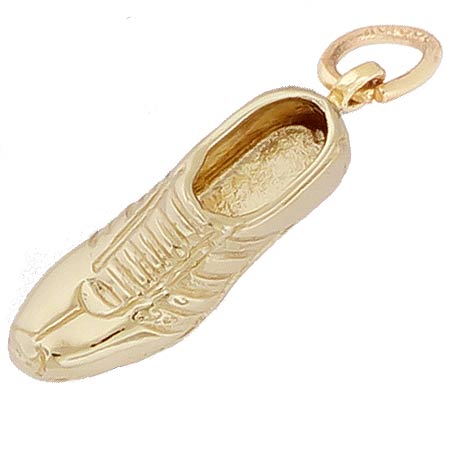 Gold Plated Track Shoe Charm by Rembrandt Charms
