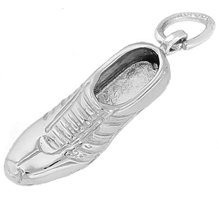14K White Gold Track Shoe Charm by Rembrandt Charms