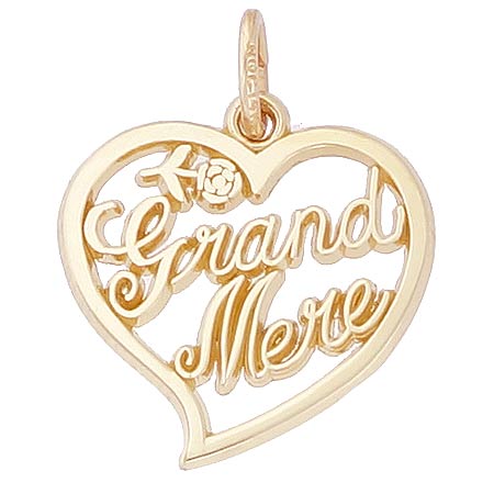 14k Gold Grand Mere, Grandmother Charm by Rembrandt Charms
