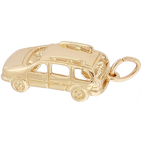 Gold Plated Mini Van Charm by Rembrandt Charms Gold Plated Mini Van Charm by Rembrandt Charms