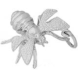 14k White Gold Bee Charm by Rembrandt Charms