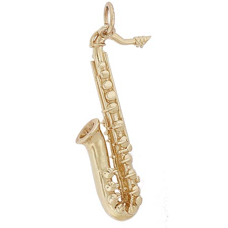 14k Gold Saxophone Charm by Rembrandt Charms 14k Gold Saxophone Charm by Rembrandt Charms