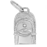 14K White Gold Backpack Charm by Rembrandt Charms