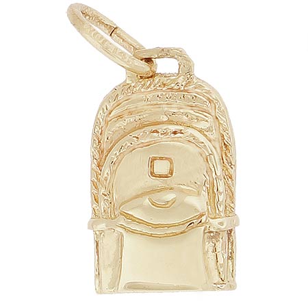 Gold Plated Backpack Charm by Rembrandt Charms