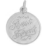 14K White Gold Best Friends Charm by Rembrandt Charms