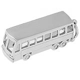 14K White Gold Bus Charm by Rembrandt Charms