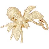 Gold Plate Bee Charm by Rembrandt Charms