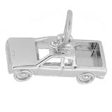 14K White Gold Pickup Truck Charm by Rembrandt Charms
