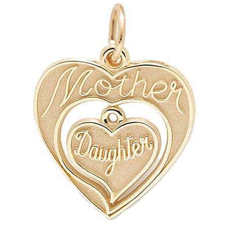14k Gold Mother & Daughter Charm by Rembrandt Charms
