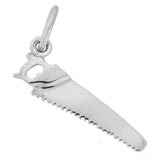 14K White Gold Hand Saw Charm by Rembrandt Charms