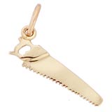 Gold Plated Hand Saw Charm by Rembrandt Charms