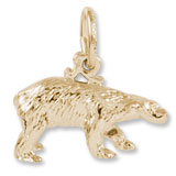 Gold Plated Polar Bear Charm by Rembrandt Charms