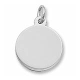 Rembrandt Disc, Small Charm, Sterling Silver