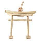 10K Gold Japanese Torii Gate Charm by Rembrandt Charms