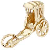 10K Gold Rickshaw Charm by Rembrandt Charms