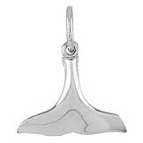 14K White Gold Orca Whale Tail Charm by Rembrandt Charms