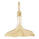 Gold Plated Orca Whale Tail Charm by Rembrandt Charms
