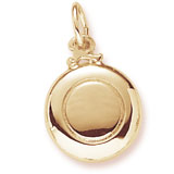 10K Gold Frisbee Charm by Rembrandt Charms
