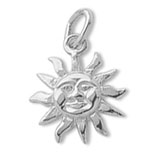 14K White Gold Small Dominica Sunshine Charm by Rembrandt Charms