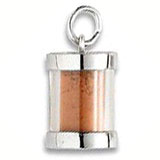 14K White Gold Prince Edward Sand Capsule by Rembrandt Charms