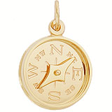 14k Gold Compass with Needle Charm by Rembrandt Charms