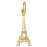 Gold Plate Small Eiffel Tower Accent Charm by Rembrandt Charms