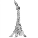 Rembrandt Eiffel Tower Large Charm, 14k White Gold