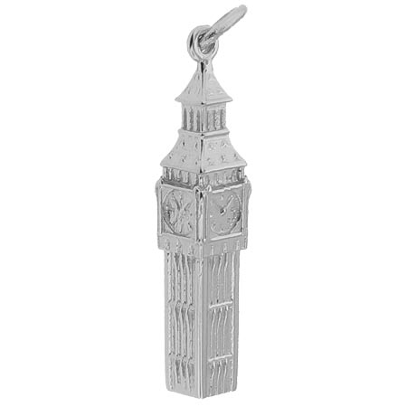 Sterling Silver Big Ben Charm by Rembrandt Charms Sterling Silver Big Ben Charm by Rembrandt Charms