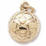10K Gold Soccer Ball Charm by Rembrandt Charms