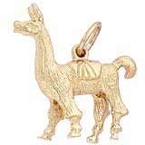 Gold Plate Llama Charm by Rembrandt Charms