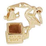 10k Gold Stork It's a Boy Charm by Rembrandt Charms