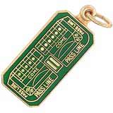 14K Gold Craps Table Charm by Rembrandt Charms