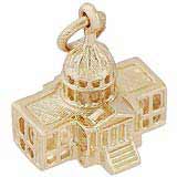 10k Gold Capitol Building Charm by Rembrandt Charms