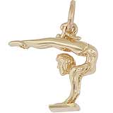 Gold Plated Gymnast Charm by Rembrandt Charms