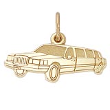 14K Gold Flat Limousine Charm by Rembrandt Charms