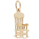 10K Gold Rocking Chair Charm by Rembrandt Charms