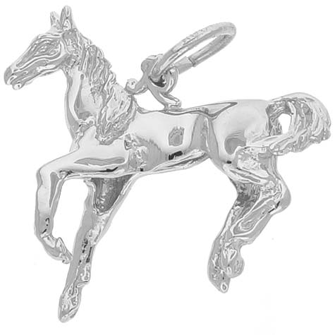 14k White Gold Horse Charm by Rembrandt Charms 14k White Gold Horse Charm by Rembrandt Charms