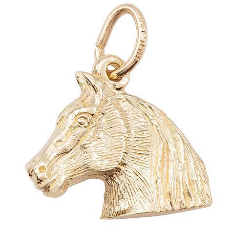 10K Gold Horse Head Charm by Rembrandt Charms 10K Gold Horse Head Charm by Rembrandt Charms