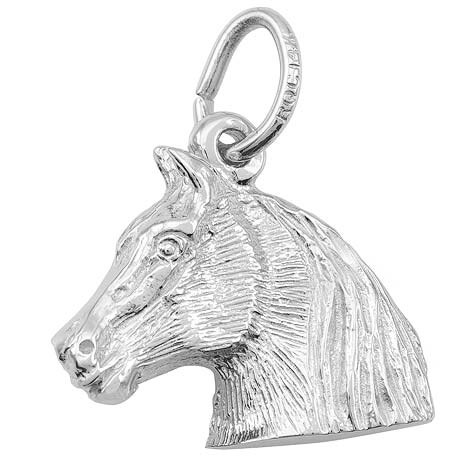 14K White Gold Horse Head Charm by Rembrandt Charms 14K White Gold Horse Head Charm by Rembrandt Charms