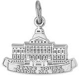 Sterling Silver Boston State House Charm by Rembrandt Charms