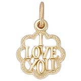 14K Gold I Love You Charm by Rembrandt Charms