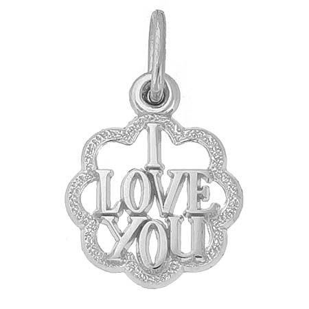 Sterling Silver I Love You Charm by Rembrandt Charms Sterling Silver I Love You Charm by Rembrandt Charms