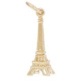 Rembrandt Eiffel Tower Charm, Gold Plate