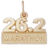 14k Gold 26.2 Marathon Charm by Rembrandt Charms