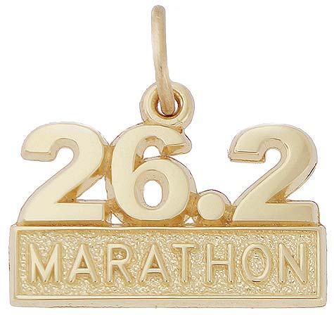14k Gold 26.2 Marathon Charm by Rembrandt Charms 14k Gold 26.2 Marathon Charm by Rembrandt Charms