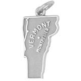 14k White Gold Montpelier, Vermont Charm by Rembrandt Charms