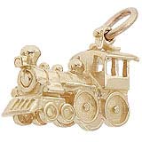 14k Gold Steam Engine Train Gold Charm by Rembrandt Charms