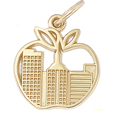 10K Gold New York Skyline Charm by Rembrandt Charms