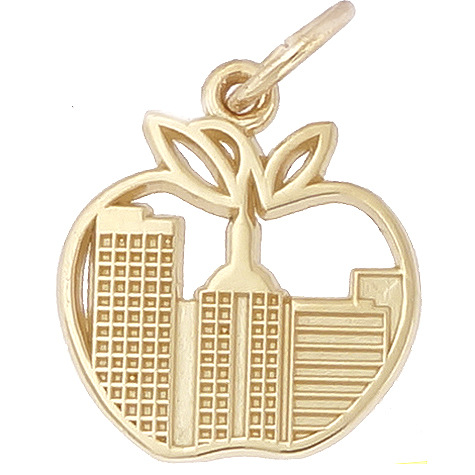 14k Gold New York Skyline Charm by Rembrandt Charms